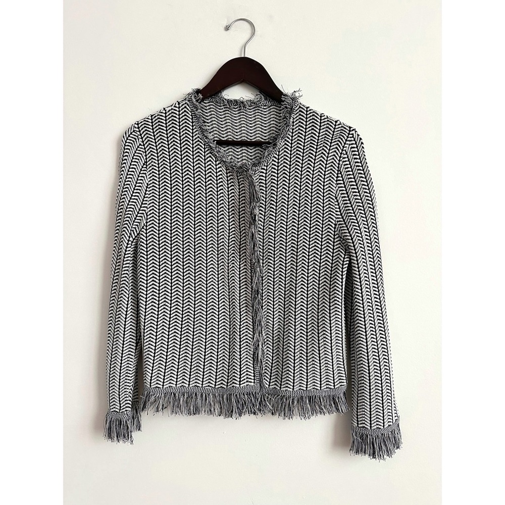 $950 Oscar de la Renta tweed effect cardigan 4